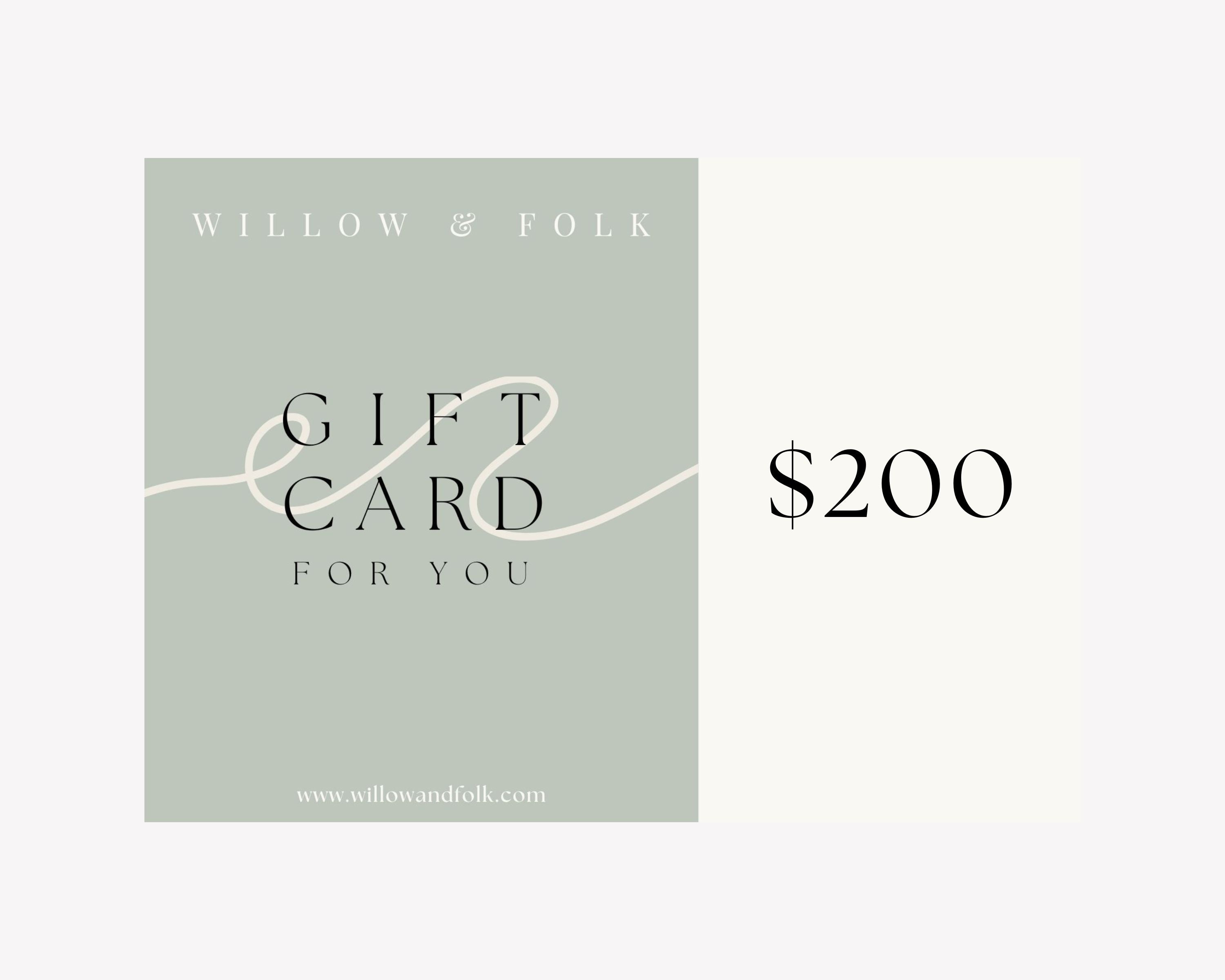 W&F Gift Card $200