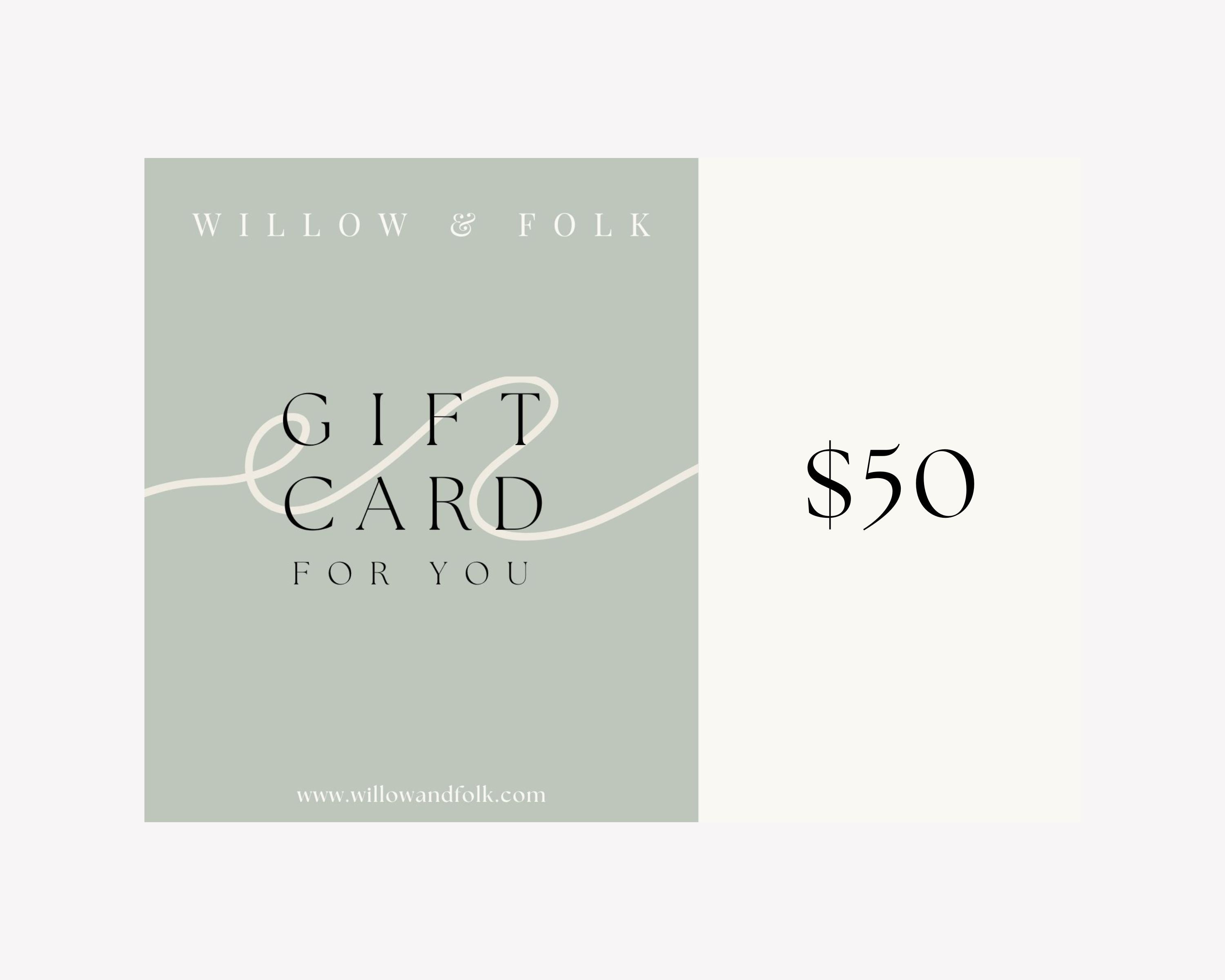 W&F Gift Card $50