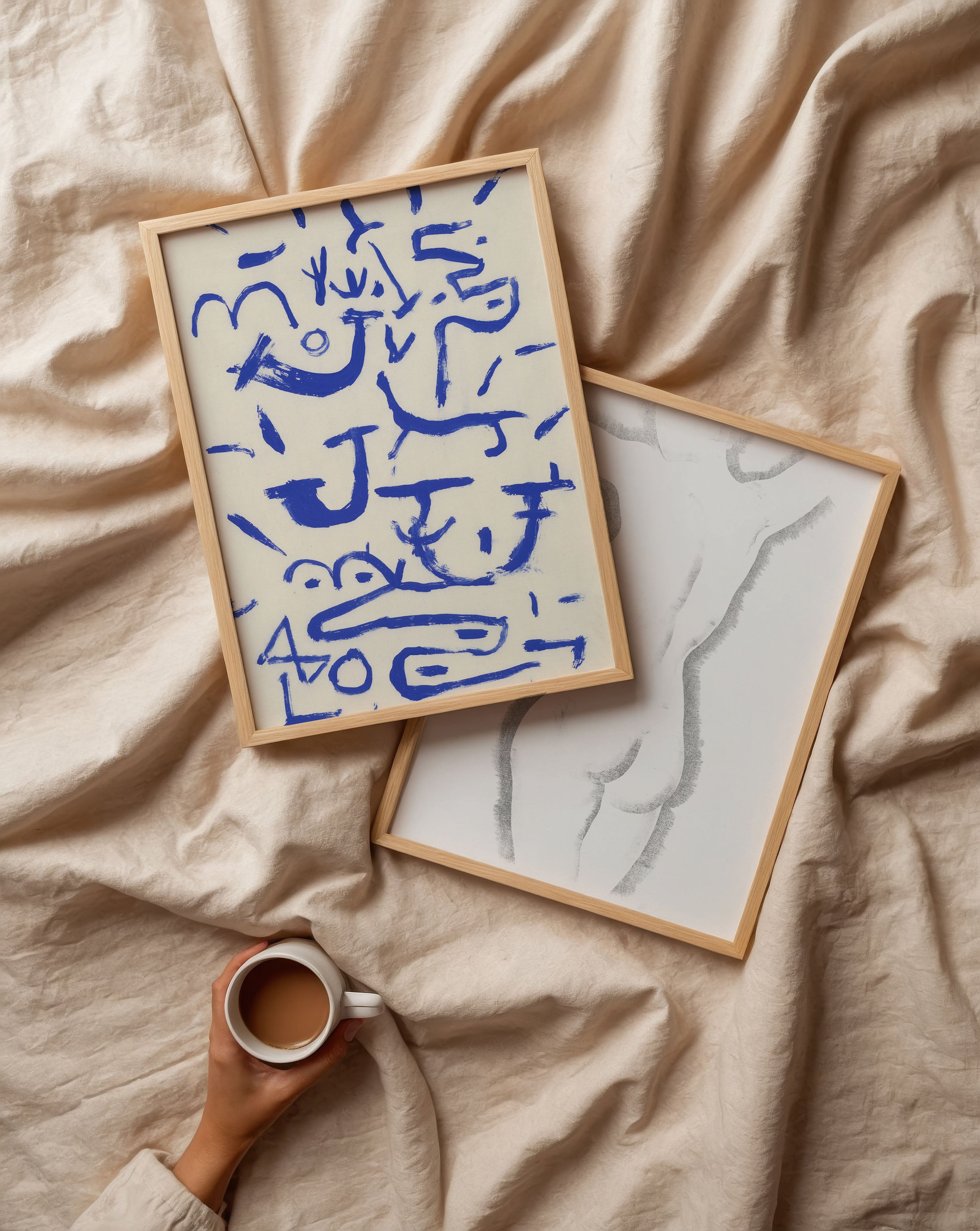 Blue Scribbles
