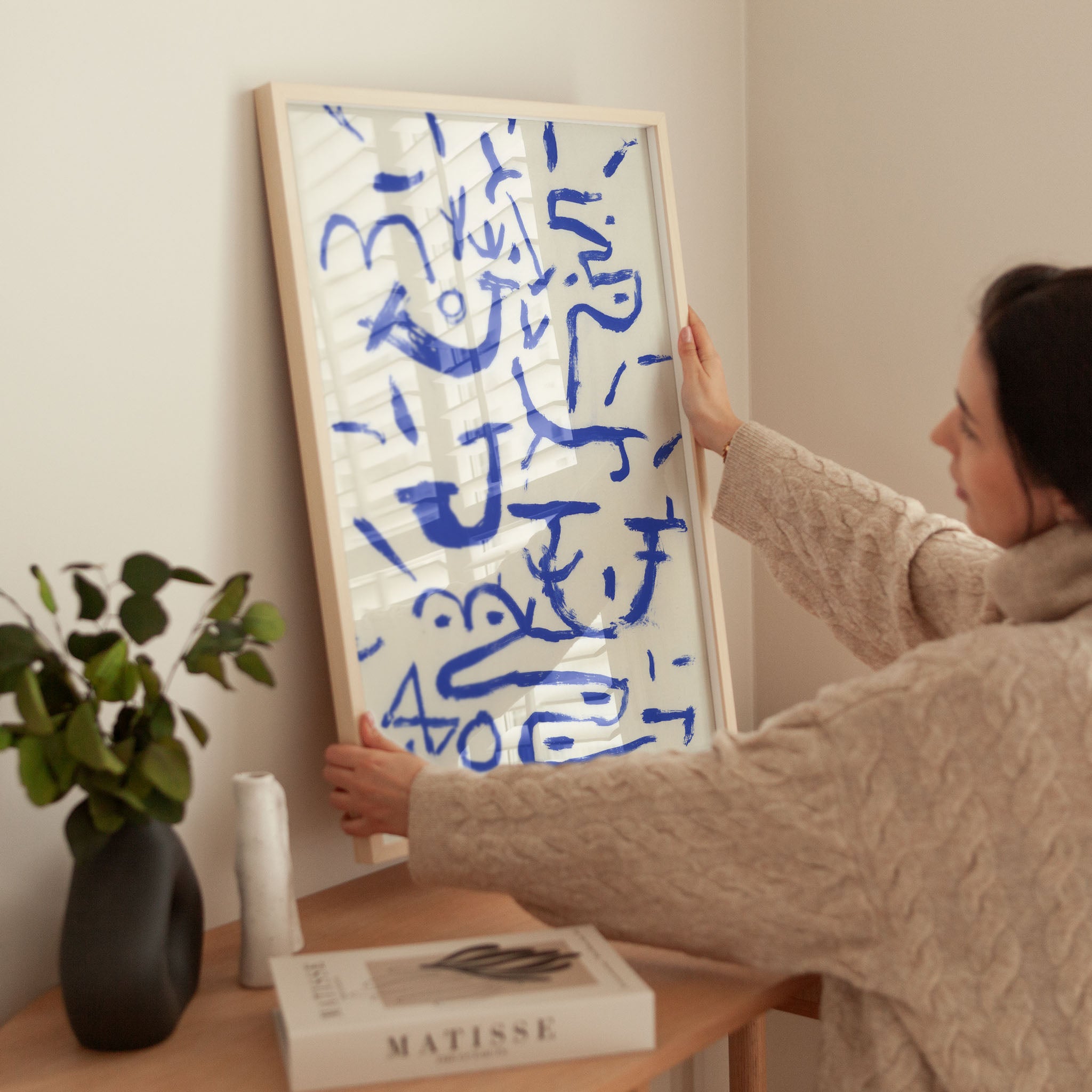 Blue Scribbles