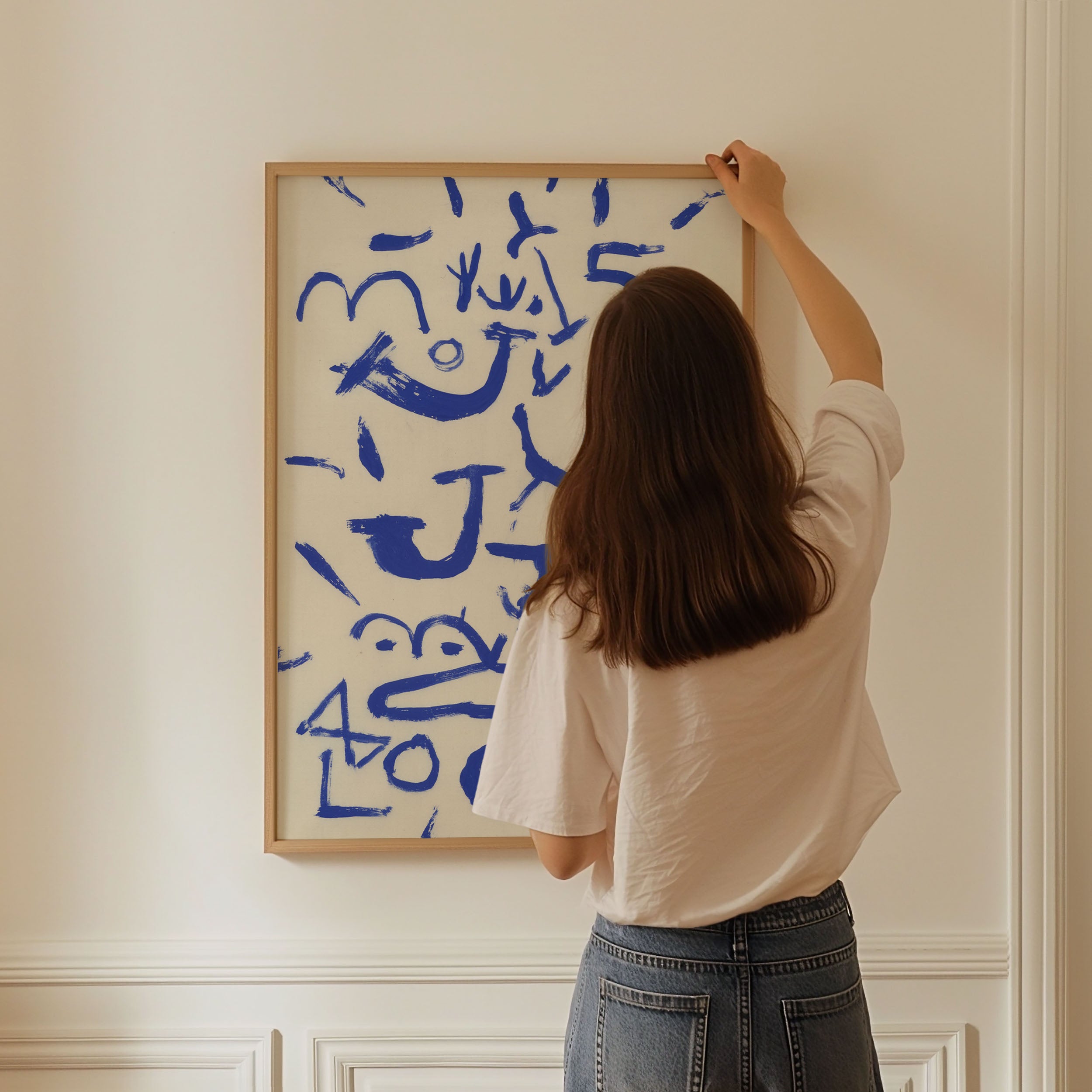 Blue Scribbles