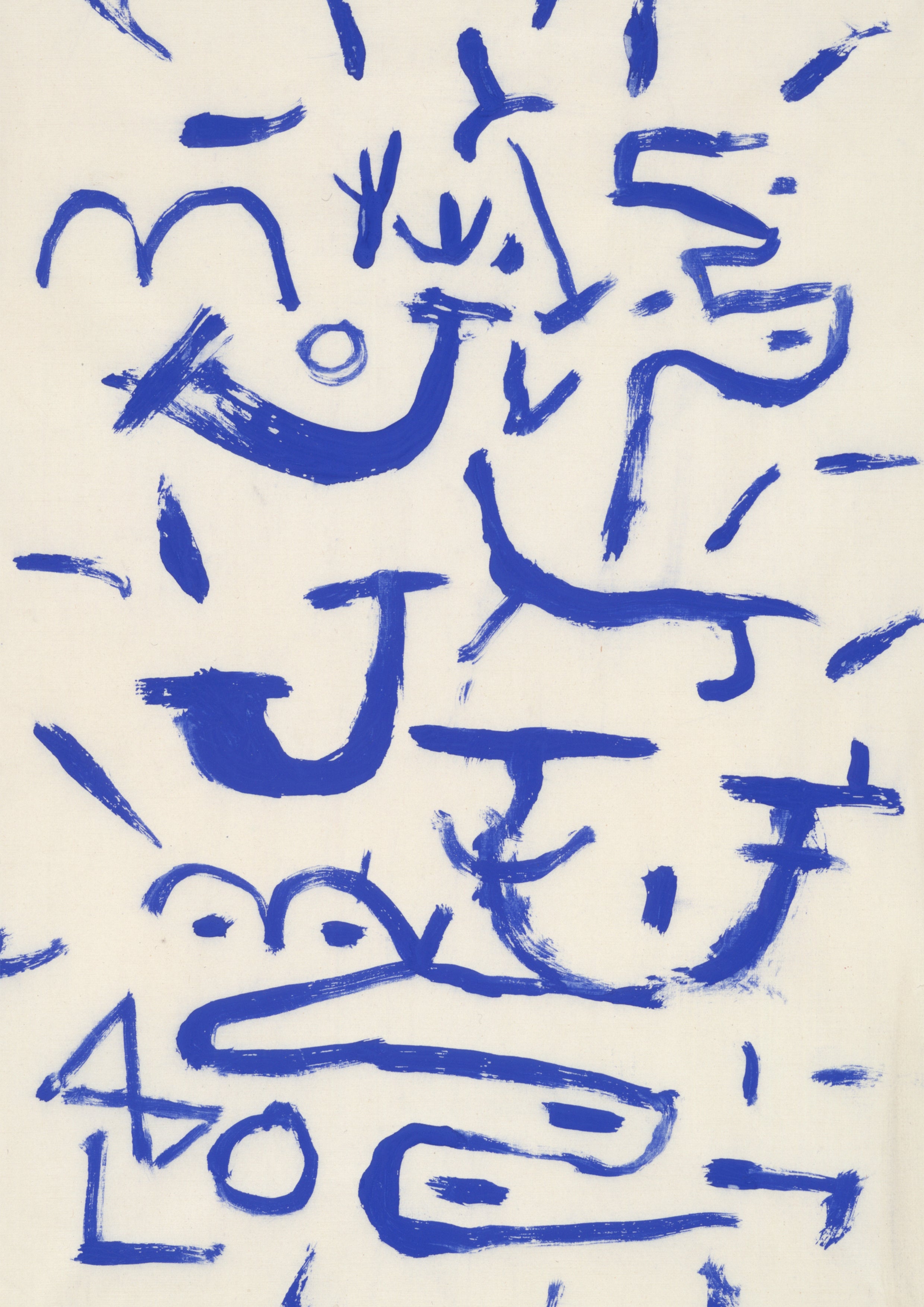 Blue Scribbles
